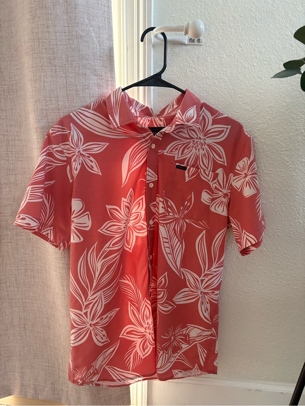O'Neill Coral Short-Sleeve Floral Button-Up Shirt